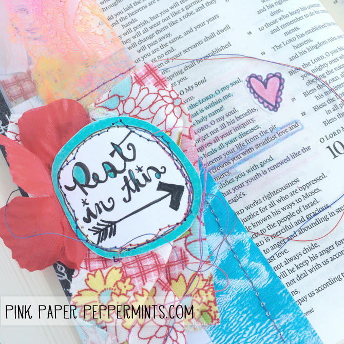 Free Printable Stickers for Bible Journaling and Illustrated Faith art journaling from Melissa @ PinkPaperPeppermints.com 