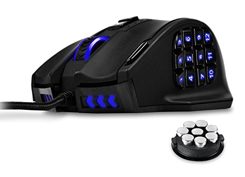 UtechSmart Venus 16400 DPI High Precision Laser MMO Gaming Mouse