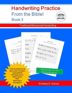 Handwriting Practice From the Bible! Book 3 Front cover only