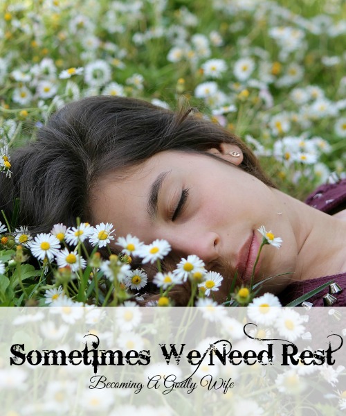 Sometimes We Need Rest