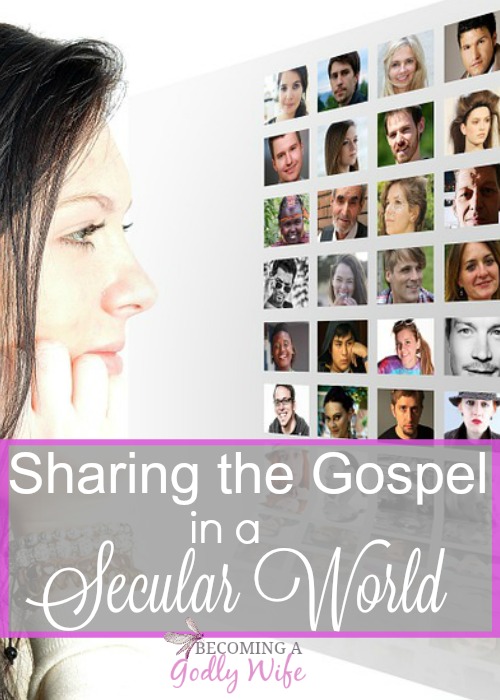 Sharing the gospel in a secular world can be scary and nerve wrecking. Here are some ideas to help. 