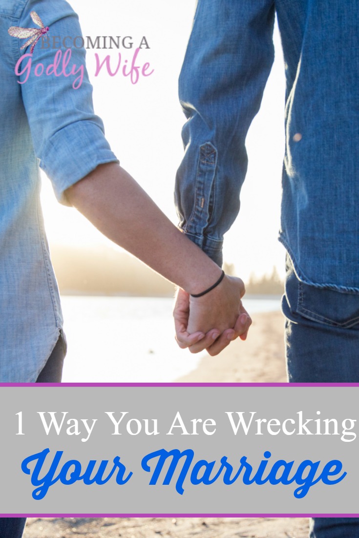 Are you doing this one thing at is wrecking your marriage? I bet you are because we are all guilty of it.