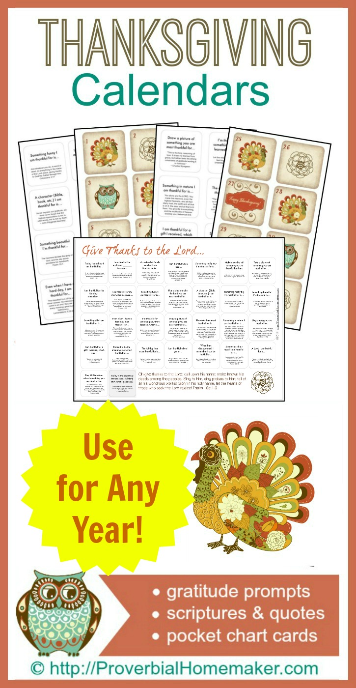 It's that time again when most of us are really driving home the concept of gratitude. Of course, we all know this is a year-round topic but Thanksgiving really seems to drive home the concept.   This gratitude calendar is really a great resource to drive home the gratitude concept with Bible verse, writing prompts and more!