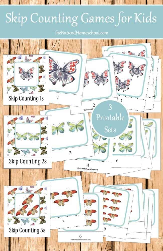 Everyone knows that children learn best through play, so The Natural Homeschool made learning fun with these Montessori-inspired 3-part cards. They are the perfect way to learn skip counting for kids because they are fun and easy to use because of their control of error.